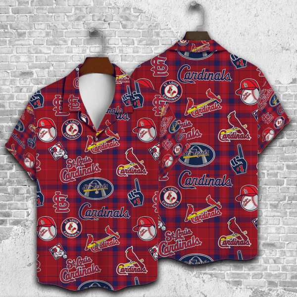 St. Louis Cardinals Plaid Pride Aloha Hawaiian Shirt for Men And Women