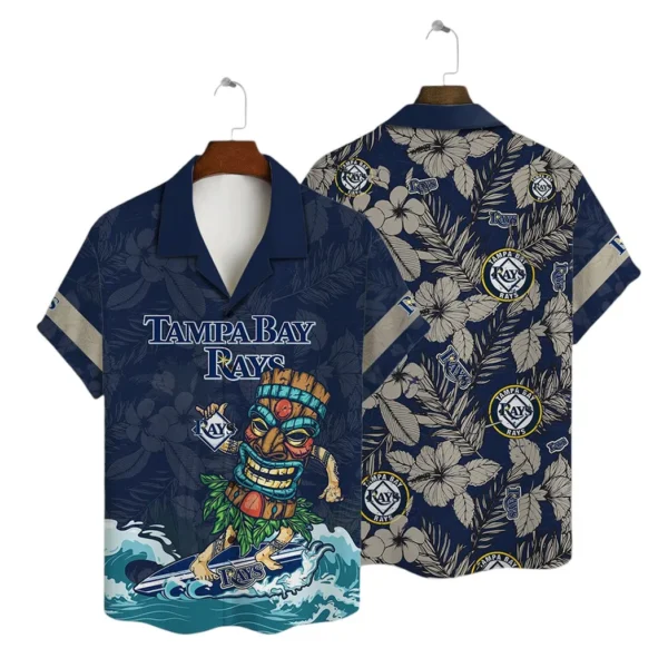 Tampa Bay Rays Surfer Tiki Aloha Hawaiian Shirt for Men And Women