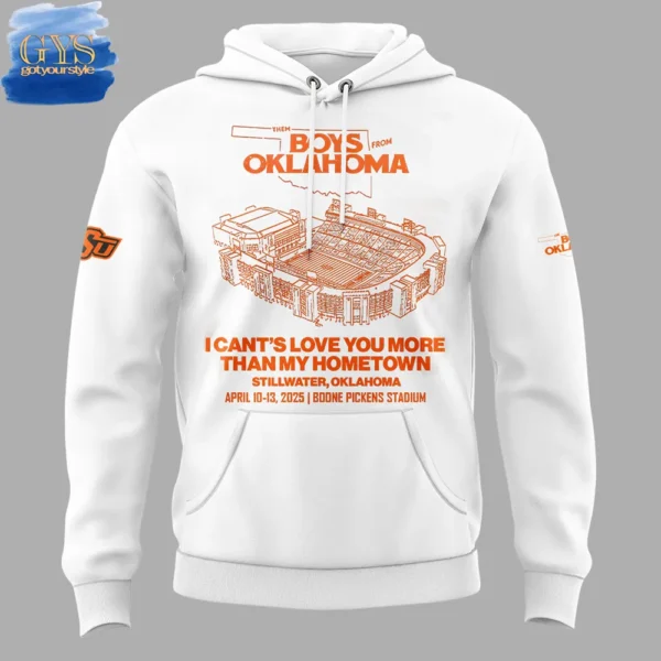 Oklahoma State Cowboys The Boys From Oklahoma White Hoodie