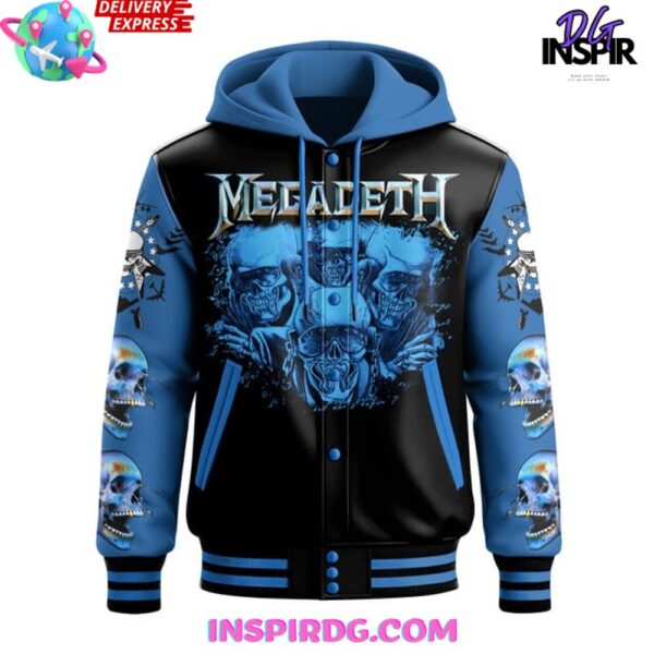 Megadeth Band Limited Edition Hooded Varsity Jacket - Image 2