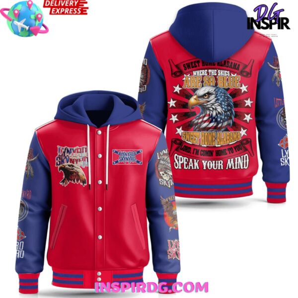Lynyrd Skynyrd Sweet Home Alabama Hooded Varsity Jacket - Image 2