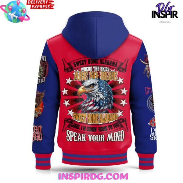 Lynyrd Skynyrd Sweet Home Alabama Hooded Varsity Jacket - Image 4