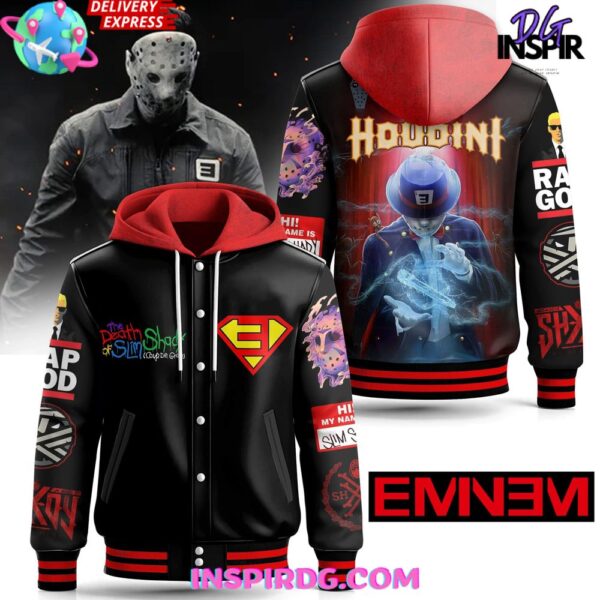 Eminem Houdini "The Death of Slim Shady" Hooded Varsity Jacket