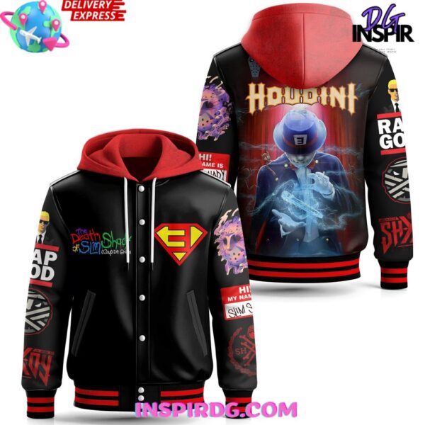Eminem Houdini "The Death of Slim Shady" Hooded Varsity Jacket - Image 2