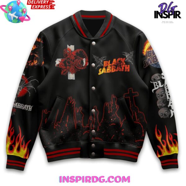 Black Sabbath Hellfire Limited Edition Varsity Jacket - Image 3