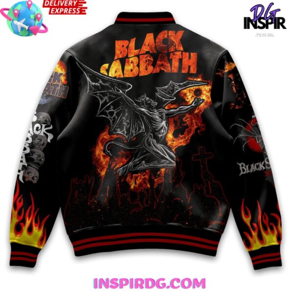 Black Sabbath Hellfire Limited Edition Varsity Jacket - Image 4