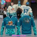 San Jose Barracuda Teddy Bear Special Blue Jacket