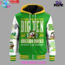 Oregon Ducks Big Ten Champions 2024 Hooded Varsity Jacket