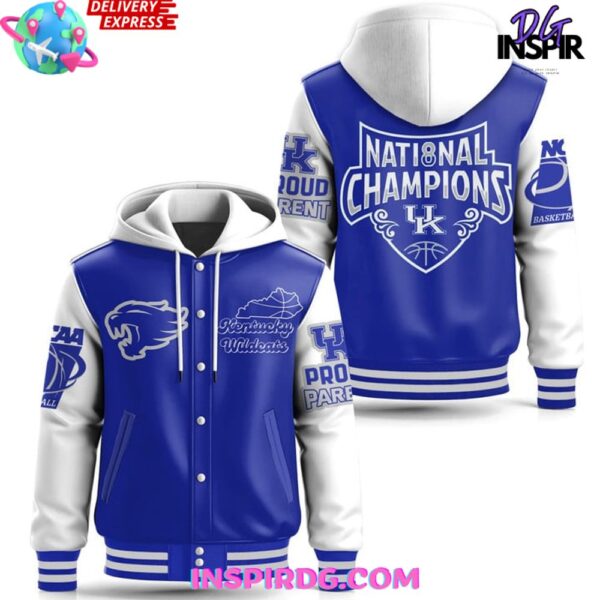 Kentucky Wildcats Proud Parent Hooded Varsity Jacket - Image 2