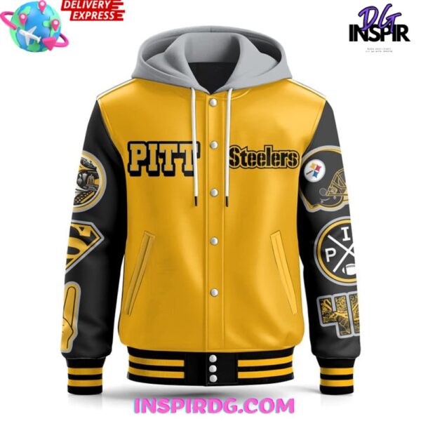 Pittsburgh Steelers Football Limited Hooded Varsity Jacket - Image 3