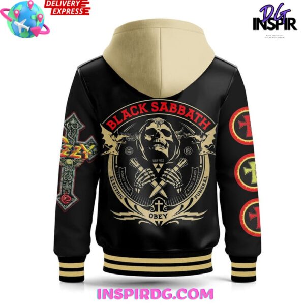 Ozzy Osbourne x Black Sabbath Hooded Varsity Jacket - Image 4