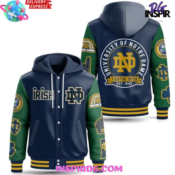 Notre Dame Fighting Irish Limited Hooded Varsity Jacket - Image 2