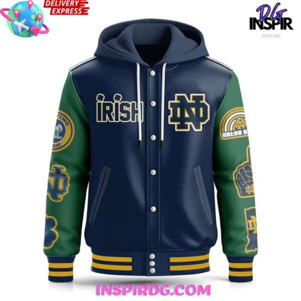 Notre Dame Fighting Irish Limited Hooded Varsity Jacket - Image 3