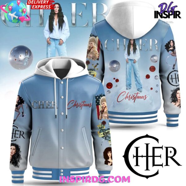 Cher Christmas Holiday Special Hooded Varsity Jacket