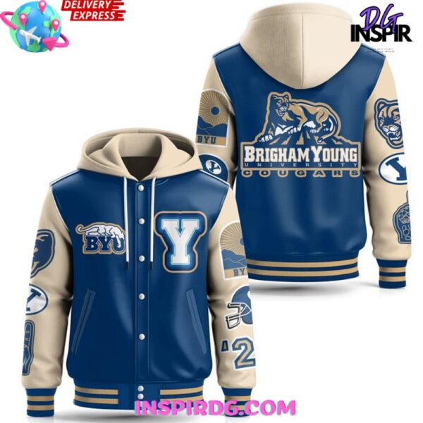 BYU Cougars Limited Hooded Varsity Jacket - Image 2