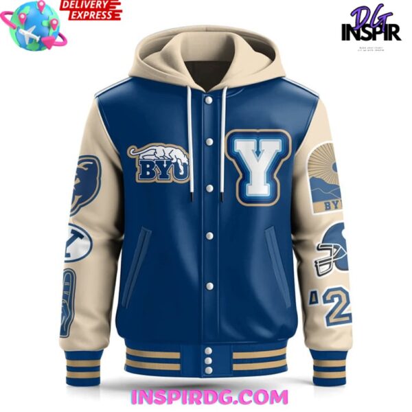BYU Cougars Limited Hooded Varsity Jacket - Image 3