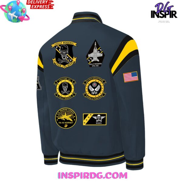 Navy Midshipmen Jolly Rogers Fear The Bones Limited Navy Jacket - Image 3
