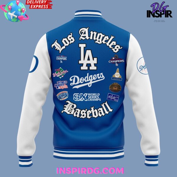 Los Angeles Dodgers 8-Time World Series Champions Special Blue Jacket - Image 3