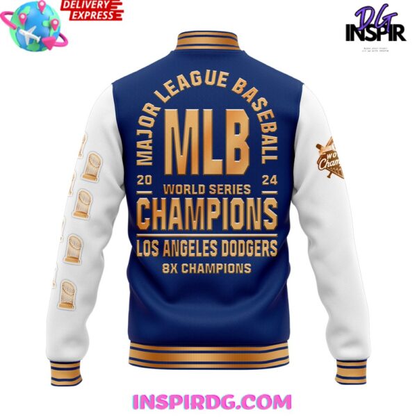 Los Angeles Dodgers 8X World Series Champion Special Edition Baseball Jacket - Image 3