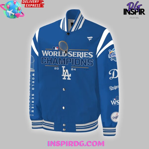 Los Angeles Dodgers World Series Champions 2024 Blue Baseball Jacket - Image 2