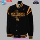 Los Angeles Dodgers World Series Champions 2024 Black Baseball Jacket