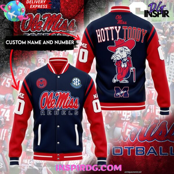 Ole Miss Rebels Hotty Toddy Baseball Jacket