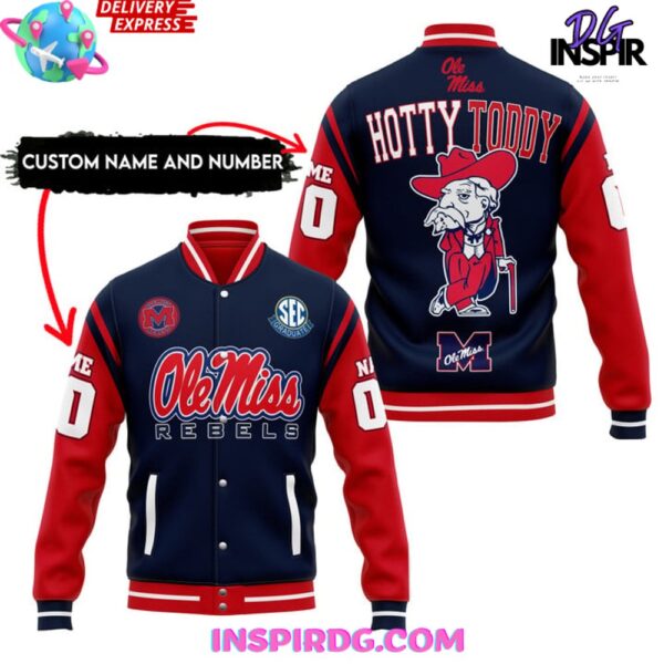 Ole Miss Rebels Hotty Toddy Baseball Jacket - Image 2