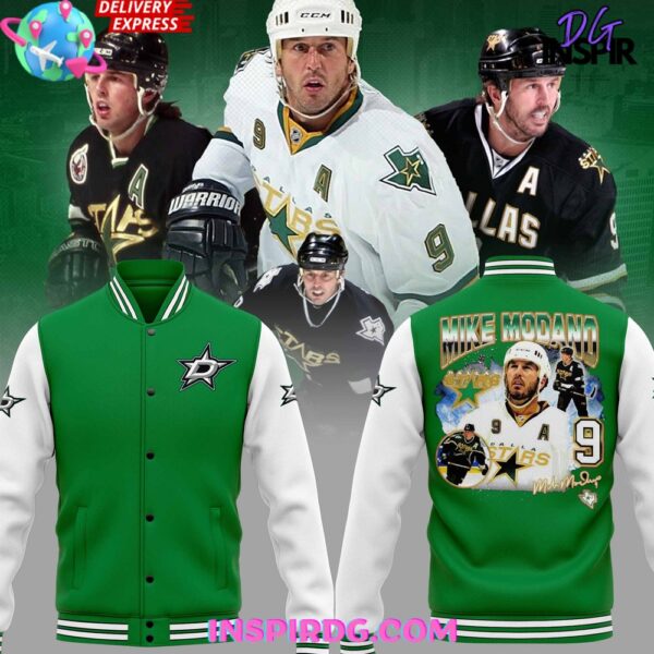 Mike Modano Dallas Stars Hockey Baseball Jacket