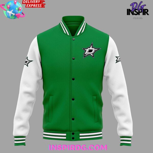 Mike Modano Dallas Stars Hockey Baseball Jacket - Image 3