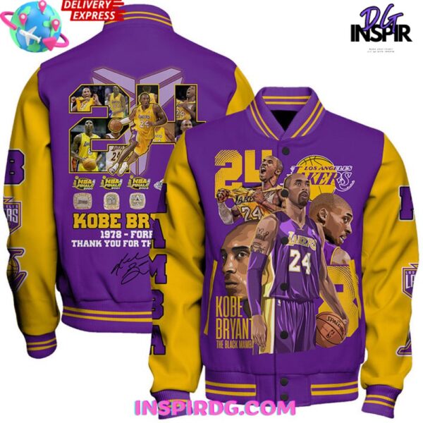 NBA Kobe Bryant Los Angeles Lakers Basketball Varsity Jacket