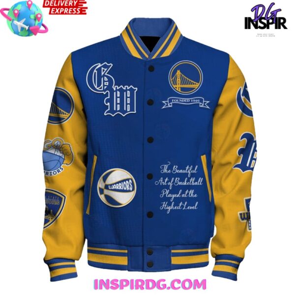 Golden State Warriors National Basketball Varsity Jacket - Image 2