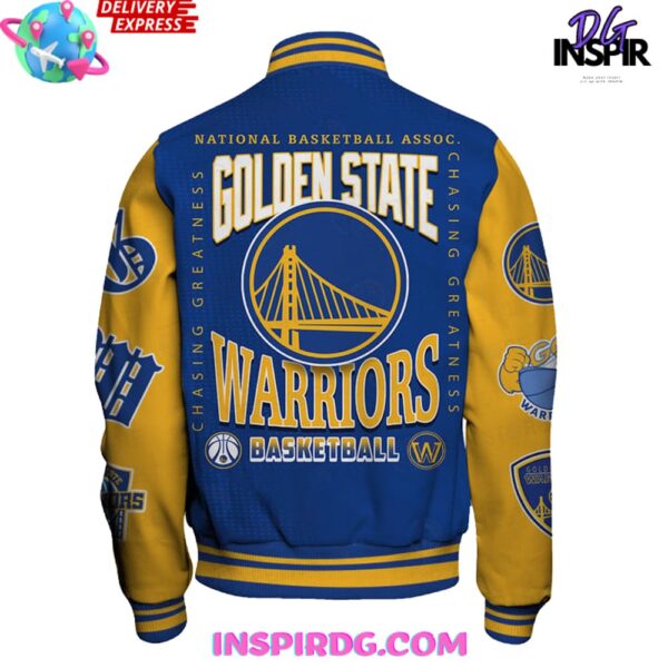 Golden State Warriors National Basketball Varsity Jacket - Image 3