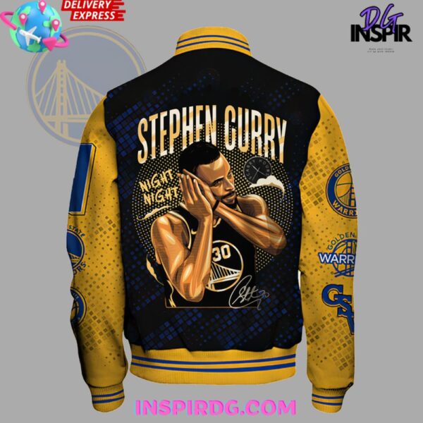 NBA Golden State Warriors Stephen Curry Bomber Jacket - Image 3
