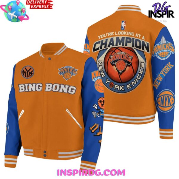 New York Knicks Bing Bong Baseball Jacket