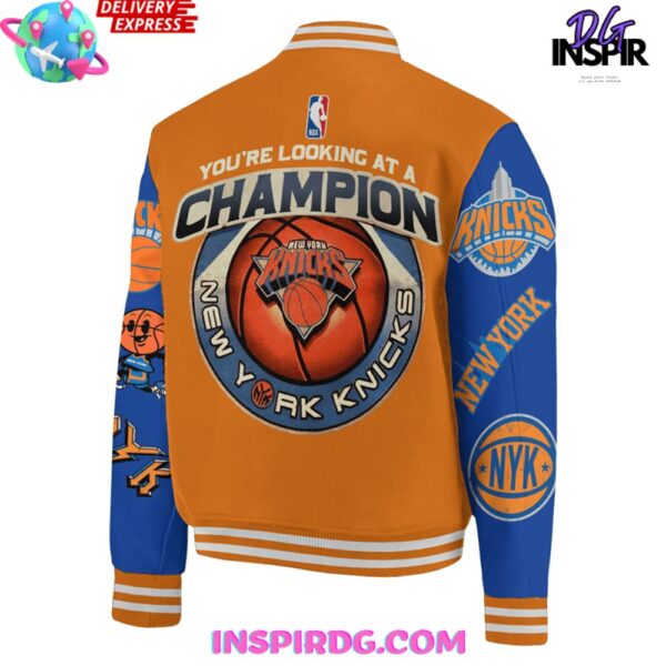 New York Knicks Bing Bong Baseball Jacket - Image 3
