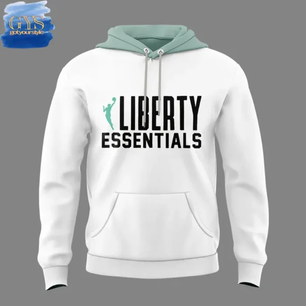 New York Liberty x Essentials Limited Edition White Hoodie - Image 2