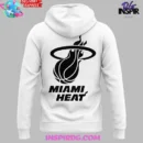 Miami Heat 2025 White Hot Playoffs Hoodie