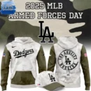 Los Angeles Dodgers 2025 MLB Armed Forces Day Limited Edition Hoodie