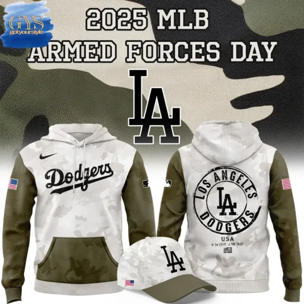 Los Angeles Dodgers 2025 MLB Armed Forces Day Limited Edition Hoodie