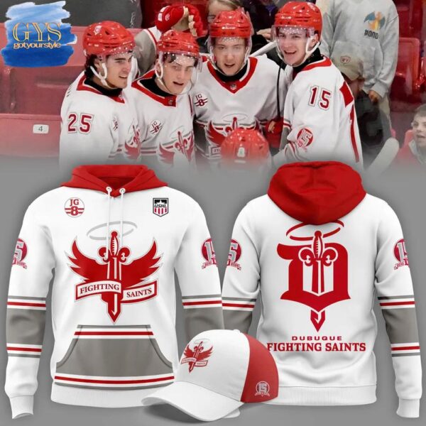 Dubuque Fighting Saints 2025 Uniform Limited Edition Hoodie T-shirt