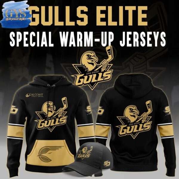San Diego Gulls Warm-Up 2025 Special Edition Hoodie T-shirt