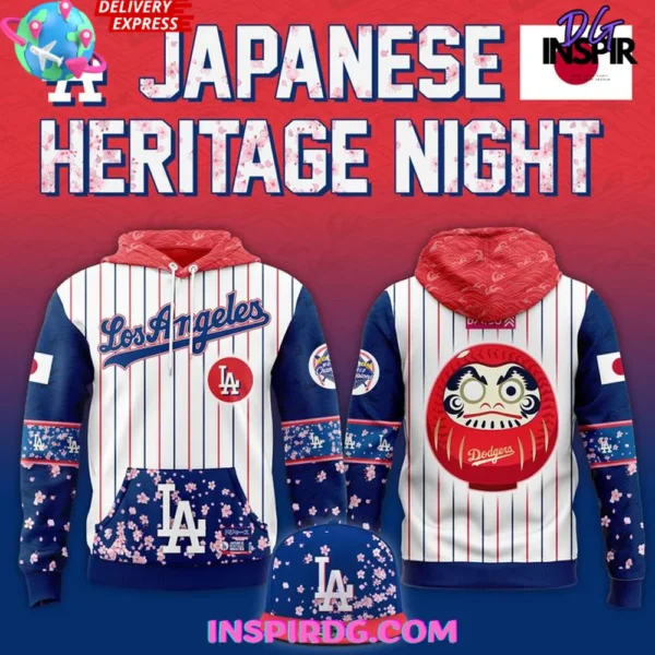 Los Angeles Dodgers 2025 Japanese Heritage Night Hoodie T-shirt