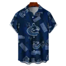Vancouver Canucks NHL Hawaiian Tropical Leaves Shirt