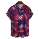 Montreal Canadiens NHL Hawaiian Tropical Leaves Shirt