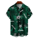 Dallas Stars NHL Hawaiian Tropical Leaves Shirt