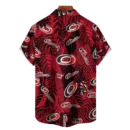 Carolina Hurricanes NHL Hawaiian Tropical Leaves Shirt