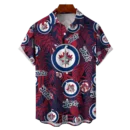 Winnipeg Jets NHL Hawaiian Tropical Leaves Shirt