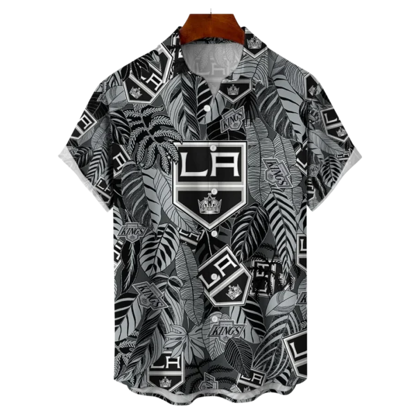 Los Angeles Kings NHL Hawaiian Tropical Leaves Shirt
