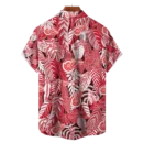 Detroit Red Wings NHL Hawaiian Tropical Leaves Shirt