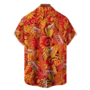 Calgary Flames NHL Hawaiian Tropical Leaves Shirt